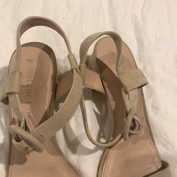 SHOES OF PREY suede low heel sandals - Picture 3 of 5